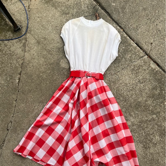 Vintage plaid dress - Picture 4 of 6